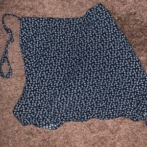 Brandy Melville Floral Wrap Skirt